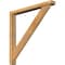 Ekena Millwork Traditional Block Rough Sawn Bracket w/ Offset Brace, Western Red Cedar, 4"W x 34"D x 34"H BKT0402X34X34TRA05RWR - alternate 1